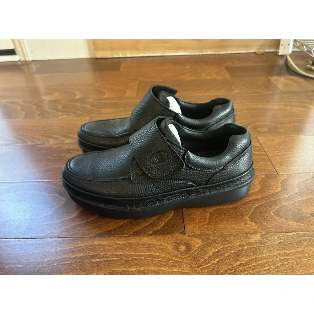 Propet‎ Scandia Black Grain Men's Leather US Size 12 M NEW Orthopedic